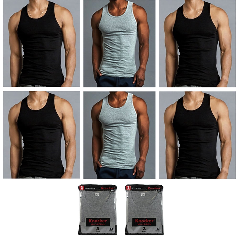 Men's vest 100% Egyptian Cotton premium sleeveless Underwear TOP TRAINING GYM 
