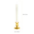 thumbnail image 2 of OULII 8 Pieces LED Pillar Candles Gold Plastic Environmentally Friendly Night Lamp, 2 of 4