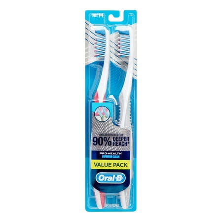 Oral-B Pro-Health Superior Clean Manual Toothbrush, Medium, 2 ct., Value Pack