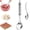 1set, variant on Meatball Spoon Maker, Stainless Steel Meatball Maker Spoon, Long Handle Kitchen Tool with Hanging Hole for Homemade Meatball Preparation