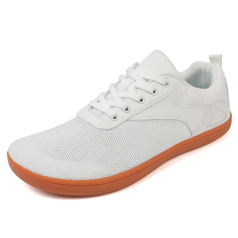 Xfvqtps Mens and Womens Walking Shoes Knit Lace up Round Toe  display picture 2
