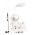 thumbnail image 3 of Deeceymbur Usb Rechargeable Desk Lamp with Pencil Sharpener Astronaut Style Adjustable Light Portable Table Lamp Eye Friendly Home Office Use Study Lamp Bedside Light 360 Degree Rotation Dimmable, 3 of 5
