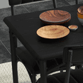 thumbnail image 5 of RONSHIN Dining Table Set for 4, Kitchen Table and Chairs, Small Space Apartment Studio, Wooden Rectangular Table, Upholstered Chairs, 5-Piece Set, 5 of 8