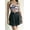 Black, variant on LIORA Women’s Cut Out One Piece Skirt Swimsuit V Neck Swimwear Floral Bathing Suits