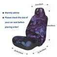 thumbnail image 3 of Honeii Lilac Print Car Seat Cover,Car Interior Covers,Universal Fit Seat Protector, Compatible with Most Cars, SUVs, Trucks, and Vans, 3 of 5