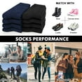 thumbnail image 4 of Loritta Women Crew Socks, Soft Cotton Dress Socks Pack Athletic Socks for Women, Size 9-11, 8 Pairs, 4 of 6
