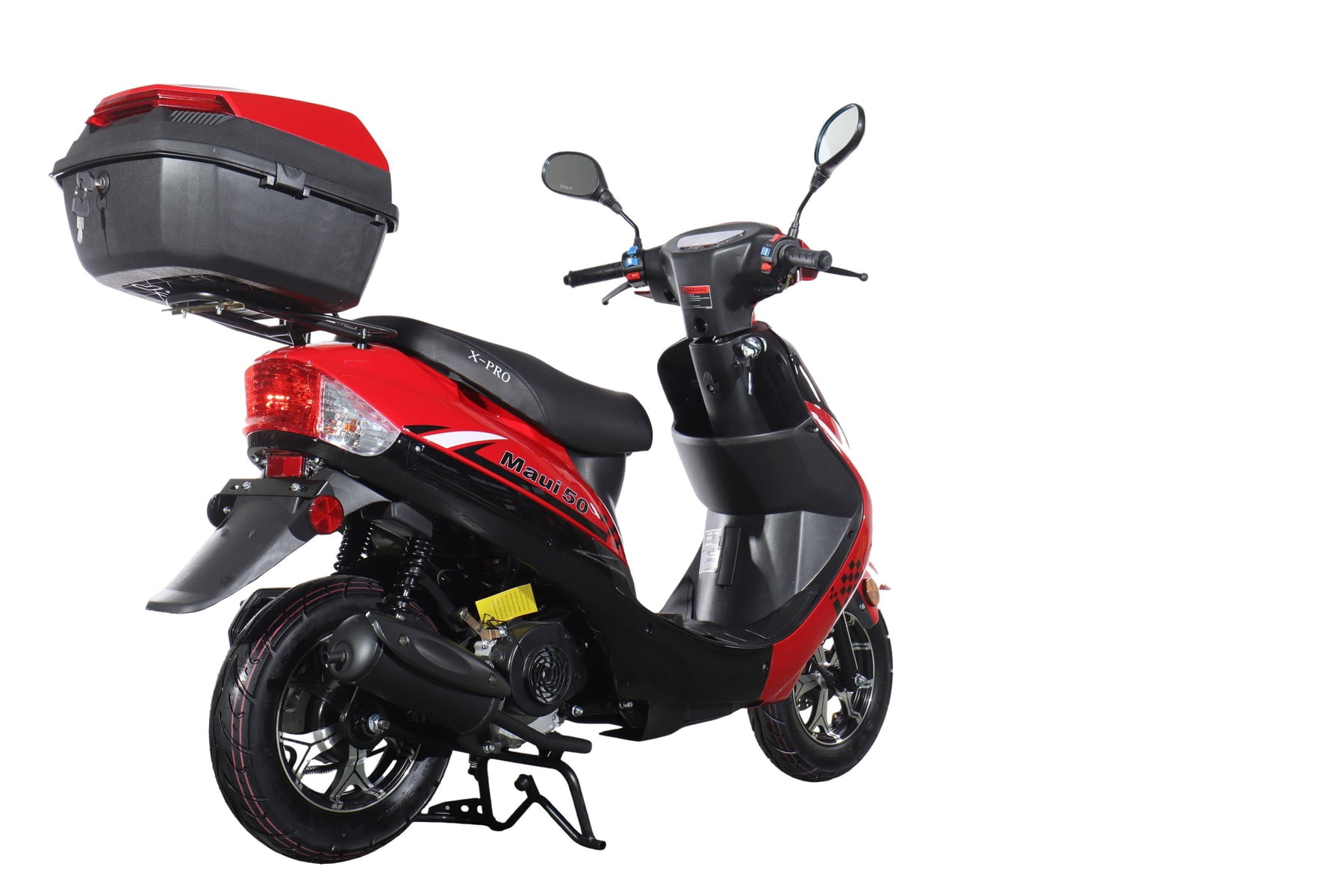 X-Pro Brand New 50cc Gas Moped Scooter, 10" Aluminum Wheels Electric/Kick Start! Large Headlights