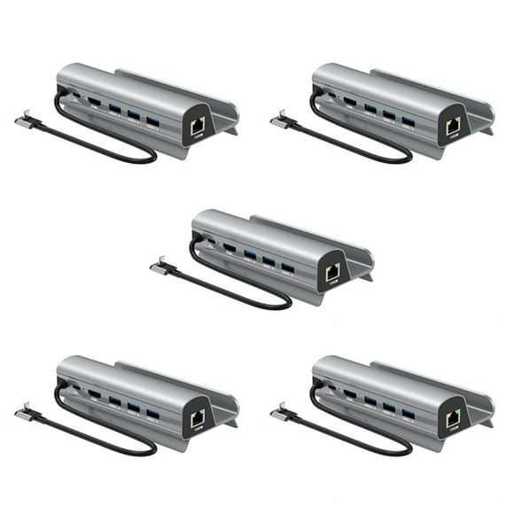 5X Dock Station TV Base Stand Hub Holder Docking USB C to RJ45 Ethernet for SteamDeck Console