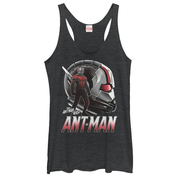 Women's Marvel Ant-Man and the Wasp Profile  Racerback Tank Top Black Heather Small