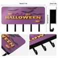 thumbnail image 2 of Stylish Acrylic Key Holder Wall Mount small shelf with hooks Decorative & Functional for Home Organization Halloween Elements Pumpkins and Bats, 2 of 6