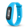 thumbnail image 1 of Reloj deportivo con contador de pasos y pantalla LCD para adultos y niños, color azul claro, 1 of 5