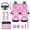 Love Heart Pink, variant on Jeiento Pink Love Heart Car Seat Cover Full Set with Steering Wheel Cover Seat Belt Pads Auto Armrest Covers Cup Holders Keychain Fit for Most Vehicles Interior Auto Accessory Sets
