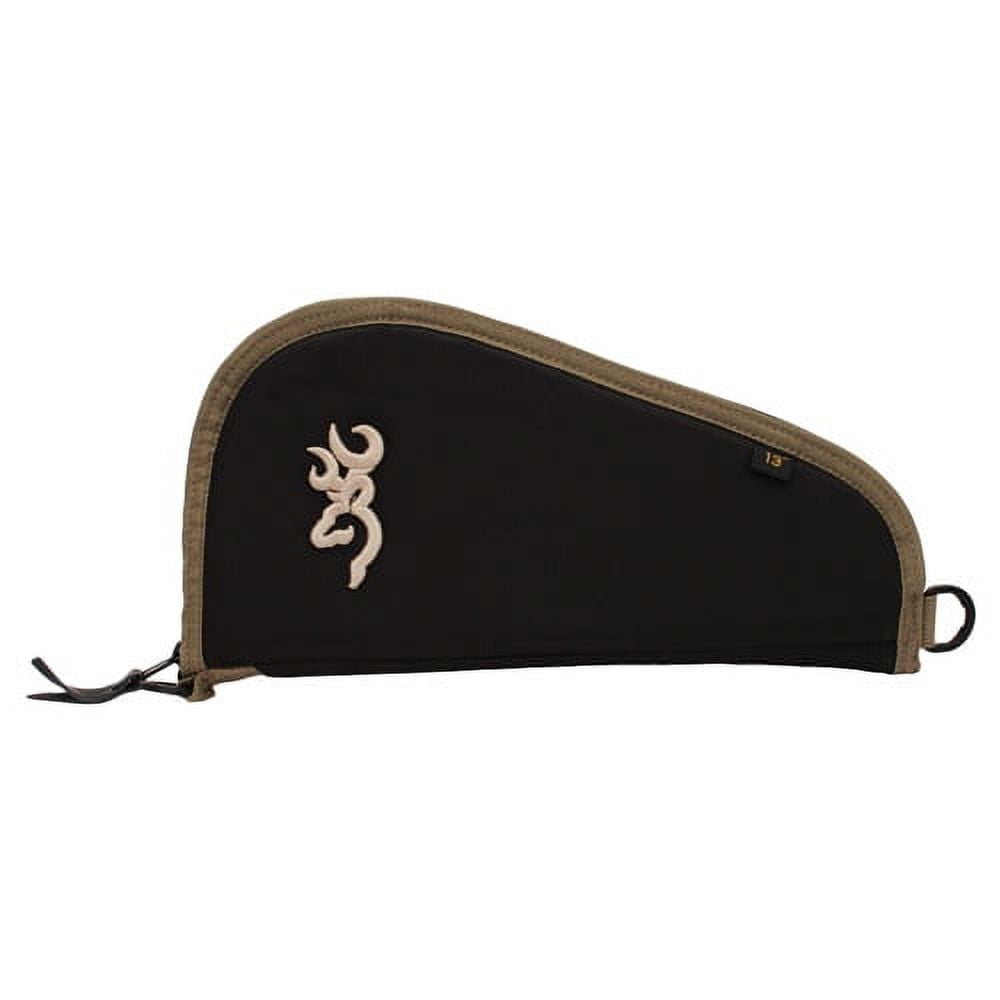 Browning Plainsman Pistol Case 600D Polyester W/ Black Finish & Tan Trim