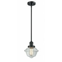 Innovations 1-LT Small Oxford 8" Mini Pendant - Matte Black - 201S-BK-G532