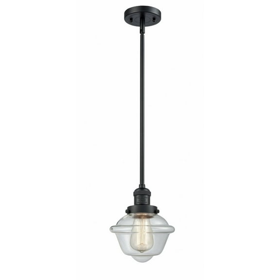 Innovations 1-LT Small Oxford 8" Mini Pendant - Matte Black - 201S-BK-G532