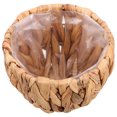 thumbnail image 1 of GOOHOCHY Cesta tejida de paja para plantas, macetas de mimbre, cesta de almacenamiento, contenedores para plantas, cesta tejida a mano con forro para plantas de interior., 1 of 8