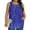 Blue1, variant on NominalSnug Plus Size Tank Tosp for Women Crewneck Sleeveless Shirts Dressy Casual Blouses Striped Pleated Loose Fitted Tunic Tops