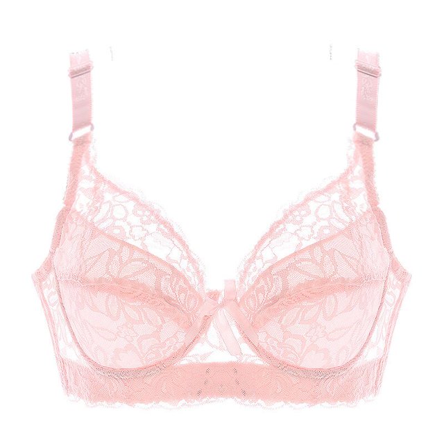 Ropa interior fina de copa completa, sujetador pequeño de talla grande, sujetador de encaje ajustable inalámbrico para mujer, cubierta de pecho, copa BCD, sujetadores de encaje de talla grande Tan Jianjun unisex