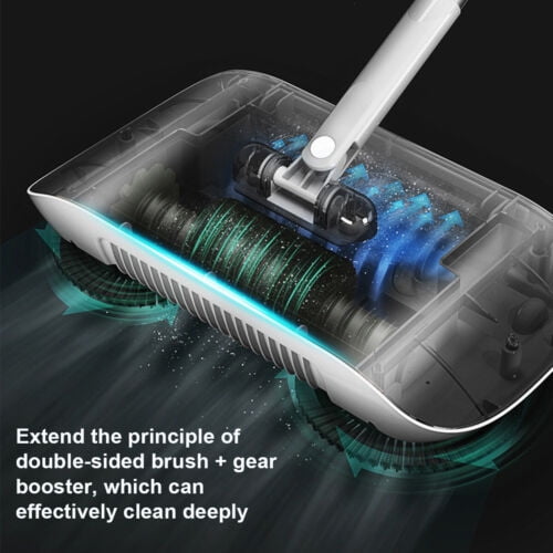 Buy FUTATA Hand Push Floor Sweeper 360° Spin Mop Sweeper Broom Non