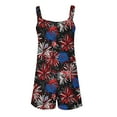 thumbnail image 7 of Haivin Women's Casual Jumpsuit Shorts, Printed Pockets with All-in-One Design, Lightweight Sleeveless Romper for Daily Wear and Outdoor Activities, 7 of 7