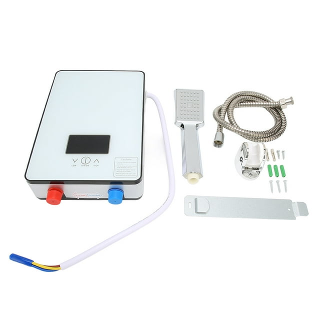 Calentador de agua eléctrico instantáneo sin tanque de 220 V y 6500 W para ducha de baño doméstica