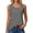 Grey, variant on Bainana Women T Shirt Solid Color Sleeveless Crew Neck Basic Tee Comfortable Loose Fit Female Street Casual Wear Tops Clothes Light Purple Size L