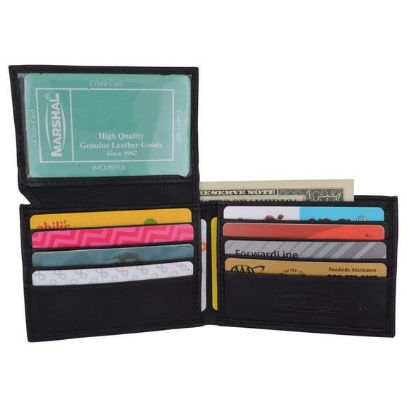 Men's Slim Bifold Soft Leather Credit Card ID Holder Wallet