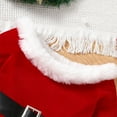 thumbnail image 3 of Toddler Baby Girl Christmas long sleeve Dress Santa Claus Red Princess Tulle Dress with Headband Outfits, 3 of 7