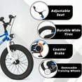 thumbnail image 3 of Korimefa 16 Inch Kids Bike for Boys Toddler Ages 6-9 Years, Boys Bicycle with Training Wheels, Water Bottle Holder, Children Bicycle Durable Construction, Blue, 3 of 13