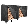 thumbnail image 1 of Housse pour Support de Bûches de Bois d'Extérieur NEH - 96 Pouces L x 24 Pouces L x 42 Pouces H - Protection contre les Rayons du Soleil et Housse de Rangement Résistante aux Intempéries - Noir, 1 of 4