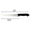 thumbnail image 2 of KITCHEN DIVA (2 Pack) 13" Stainless Steel Carving Knife Set | 8" Sharp Blade, 5" Ergonomic Handle | Safety Shield Included | Ideal for Meat, Bread, Fruits, 2 of 7