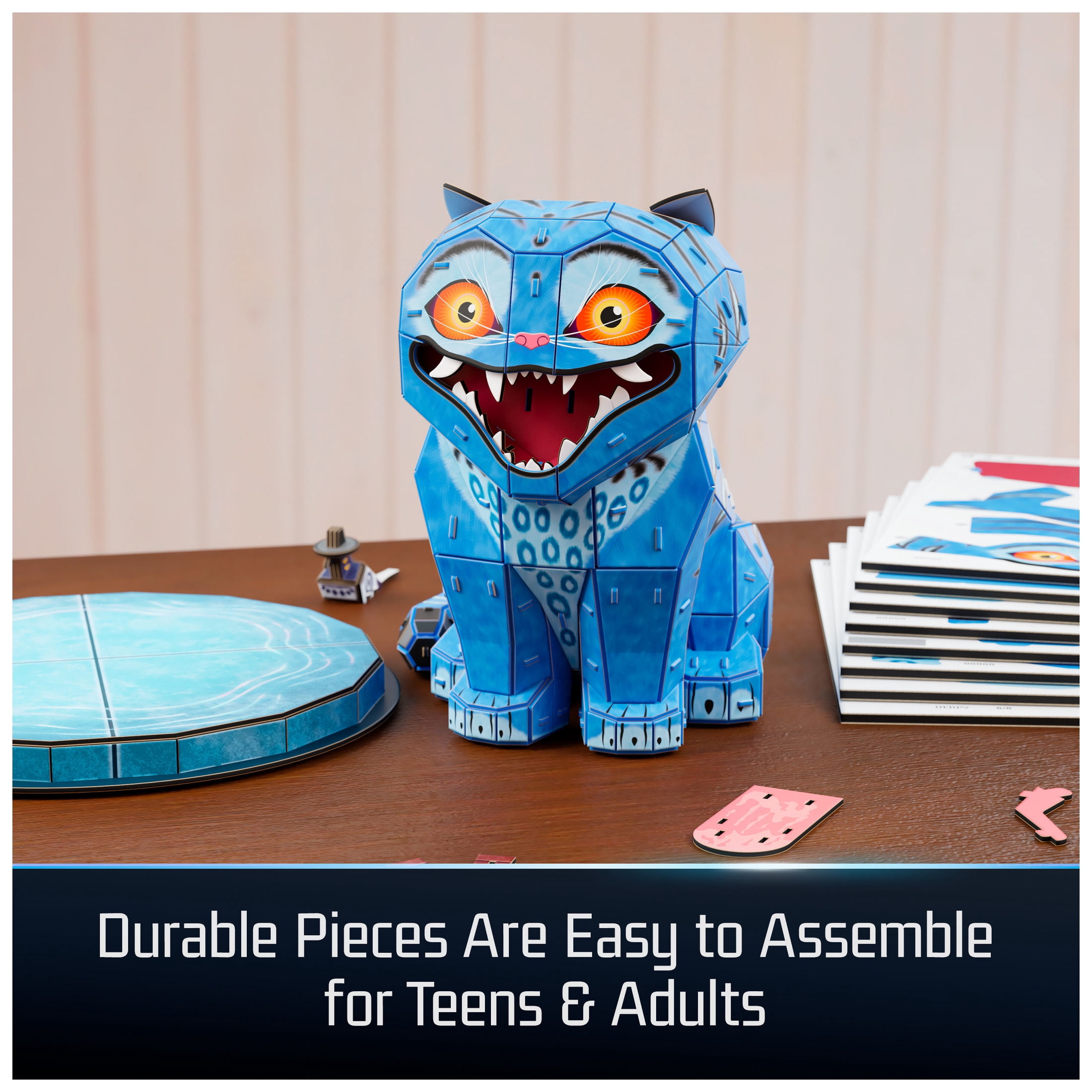 4D Build, KPop Demon Hunters Derpy Tiger & Sussie Bird 3D Puzzle, 168 Pieces, for Ages 12 & Up