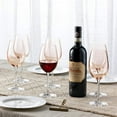 thumbnail image 2 of Godinger Wine Glasses, Stemmed Wine Glass Goblet Beverage Cups - Meridian Blush, 12oz - Set of 4, 2 of 3