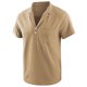 thumbnail image 1 of Camisetas Elvqul para Hombre Cao Manga Corta Algodón Casual Estampa Solapa Abotonada, 1 of 3