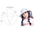 thumbnail image 3 of Summer Sun Hat Outdoor Girls Boys Large Eaves Sunshade Hat With Neck Protection Hat, 3 of 7