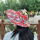 thumbnail image 4 of Sombrero de sol de bambú portátil 2 en 1 para mujer: plegable, ideal para viajes de verano en la playa, ala ancha con protección UV, moderno y versátil., 4 of 5