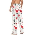 thumbnail image 3 of FORMRS Mens Pajama Pants with Pockets Sleepwear Lounge Bottoms Sizes S-2XL, Gray Christmas Santa, 3 of 7
