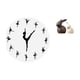 thumbnail image 1 of Reloj de pared,Reloj de pared con bailarina,reloj decorativo colgante.,Relojes de pared silenciosos Reloj decorativo de tiempo silencioso,Estatua de cerámica,Juego de estatuas de cerámica, 1 of 8