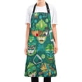 thumbnail image 5 of Dreamtimes Kitchen Apron for Women Men Chef, Mardi Gras Waterproof Bib Aprons with Pockets and Adjustable Neck for Baking Cooking Gardening, 5 of 7