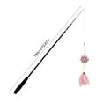thumbnail image 3 of Lwlmwt Fishing Rod-Style Cat Toys Retractable Cat Teaser with Feathered Toy Attachment Suitable for Kittens of All Ages, Pets Chase Exercise, 3 of 6