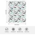 thumbnail image 5 of Whales Throw Blanket Lightweight Warm Flannel Fleece Blankets Cozy Soft Air Conditioning Blanket Gifts for Women Men Girls Boys 50"x40", 5 of 6