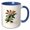 Blue/White, variant on 3drose, Pennsylvania Territory Flower the Mountain Laurel, 11oz Mug