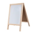 thumbnail image 2 of Pizarra blanca de doble cara, decoración multifuncional, de madera, plegable, para escribir. 19cmx30cm, 2 of 9