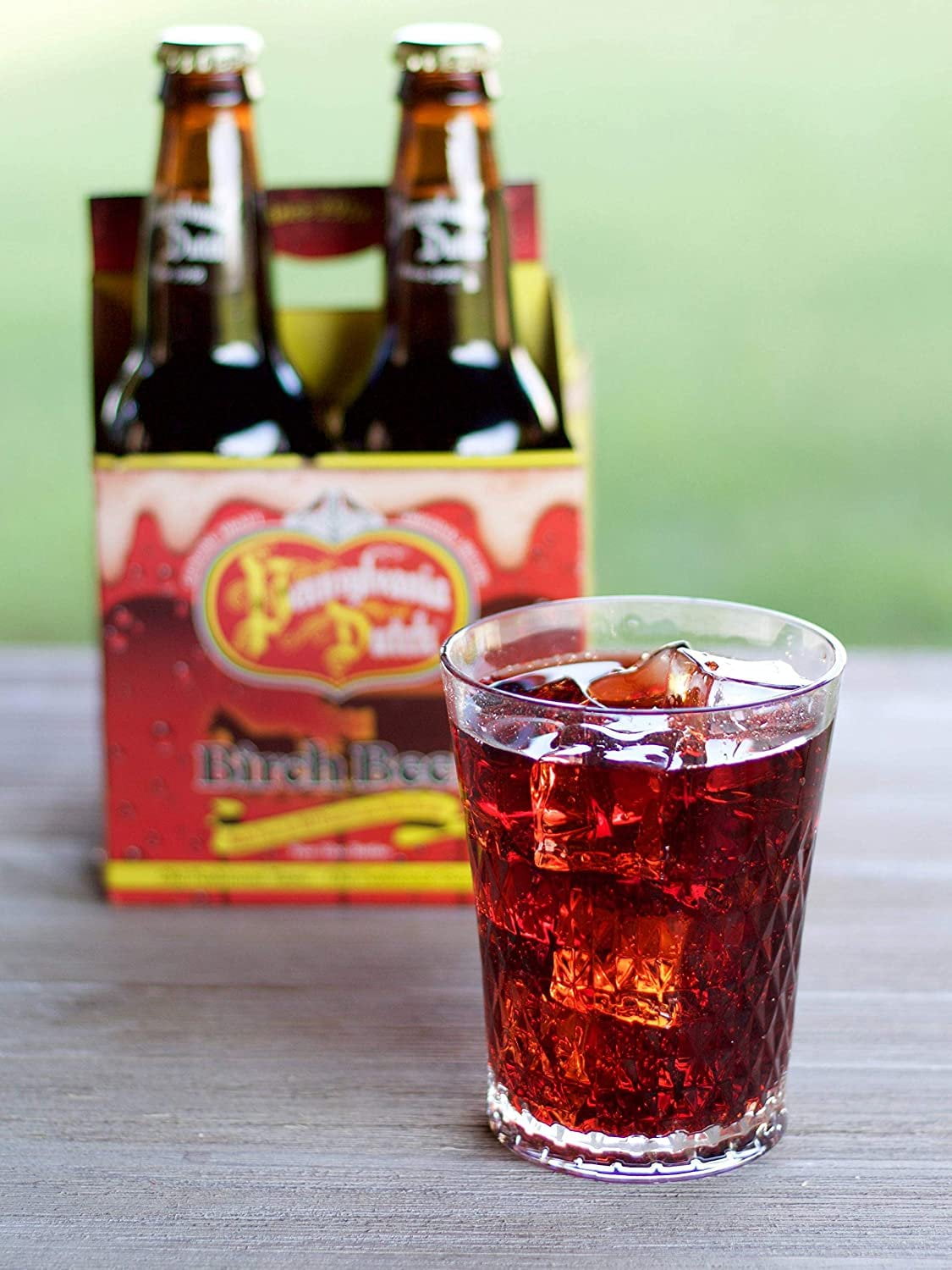 AmishTastes PA Dutch Glass Bottle Birch Beer, Protected With High-Density Foam, Favorite Amish Drink, 12 Oz. Pack of 4