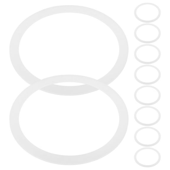 WHAMVOX 20Pcs Jar Gasket for Food Jars White Silicone for Refrigeration and Freezing