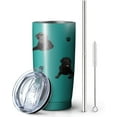 thumbnail image 2 of Labrador Retriever Dog Tumbler Stainless Steel Insulated Travel Coffee Cups with Lid and Straw,Ideal Memorial Gift for Dog Dad/Mom,20oz, 2 of 6