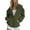 Green, variant on Ladies Winter Everyday Jacket Autumn,Fashion Women's Zipper V-Neck Pullover Tops Long Sleeve Hooded Blouse Sweatshirt Pink M