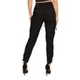 thumbnail image 3 of American Bazi Women's High Waist Drawstring Waist Cargo Joggers RJJ2898 - Black - Small, 3 of 6