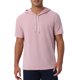 thumbnail image 1 of Sudadera con capucha INSPIRE CHIC para hombres, camiseta de manga corta, pullover atlético, camiseta con capucha y cordón, S Rosa, 1 of 5