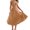 Gold, variant on EGNMCR Summer Dresses Women Trendy Women Off Shoulder Sleeveless Dress Princess Dress